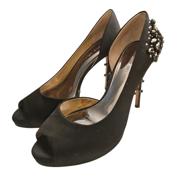 Antonio Melani Black Heels Size 8.5 - Picture 8 of 10